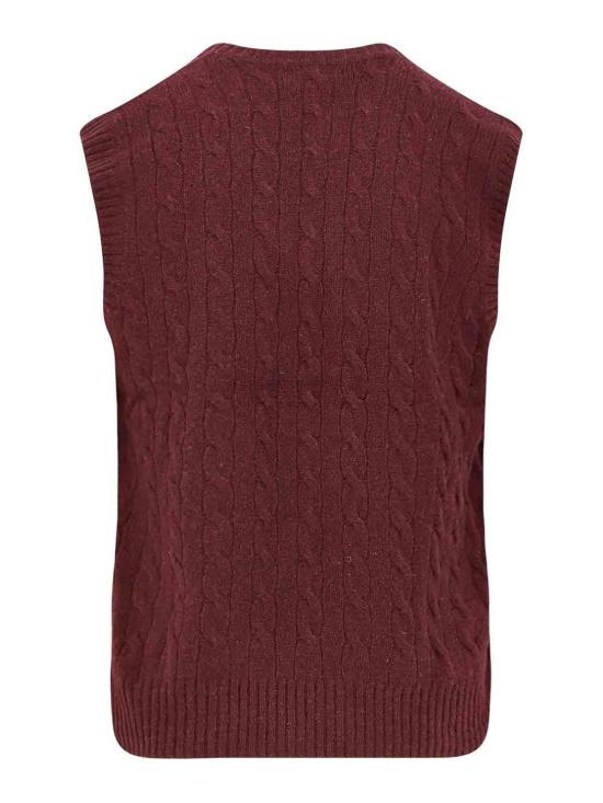  폴로 랄프로렌 베스트 710974166003 Dark Red - POLO RALPH LAUREN