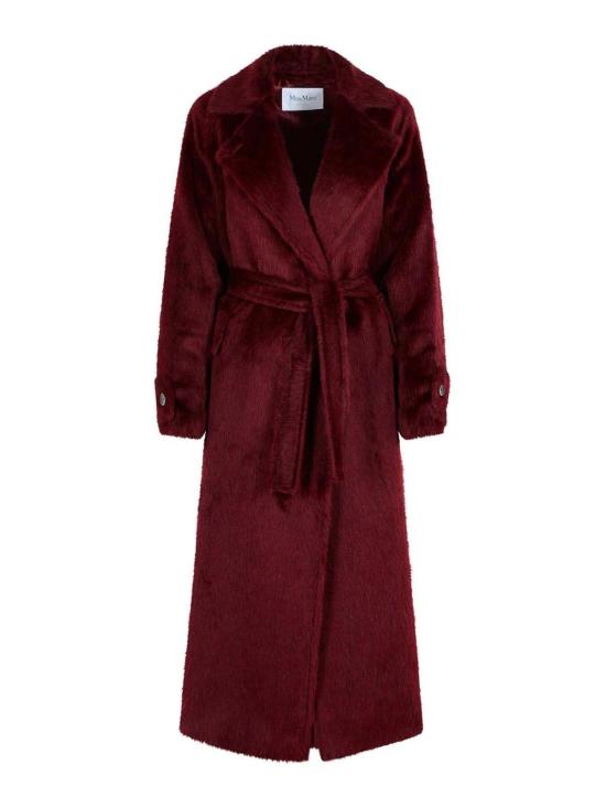  막스마라 알파카 울 롱 코트 2521016373003 Red