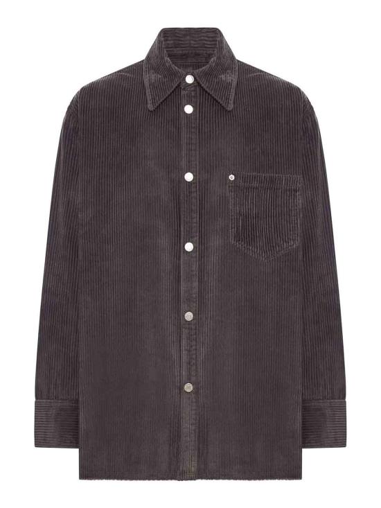  아미 코듀로이 벨벳 사이드 슬릿 오버셔츠 USH793CO0131020 Grey