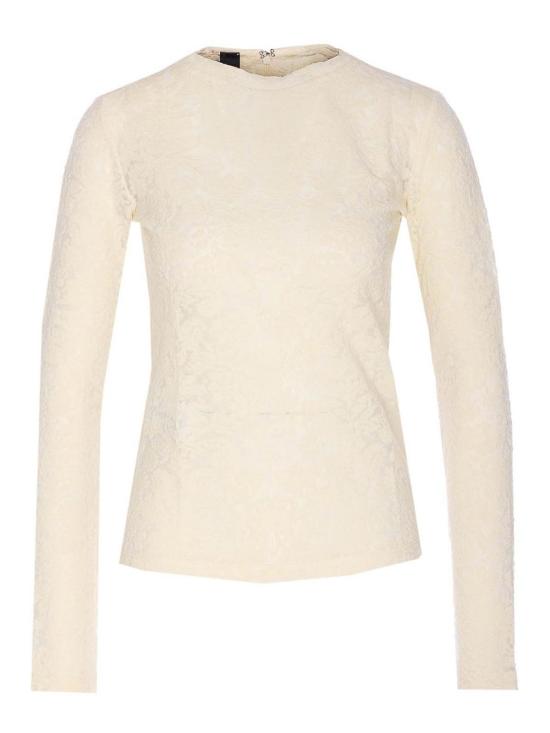 25FW 핑코 긴팔 티셔츠 105697A2TWC03 White