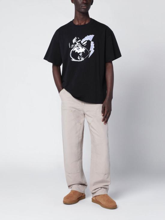 25FW 브레인데드 반팔 티셔츠 BDF25TO00046 BLK Black - BRAIN DEAD