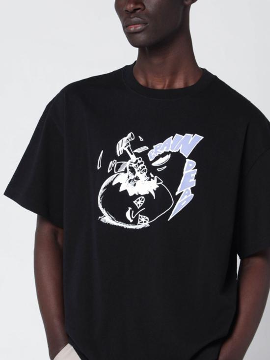 25FW 브레인데드 반팔 티셔츠 BDF25TO00046 BLK Black - BRAIN DEAD