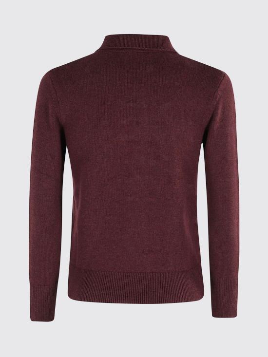 25FW 이자벨마랑에뚜왈 노라 폴로 니트 스웨터  PU0314FAA1X05E 80BY Burgundy - ISABEL MARANT ETOILE