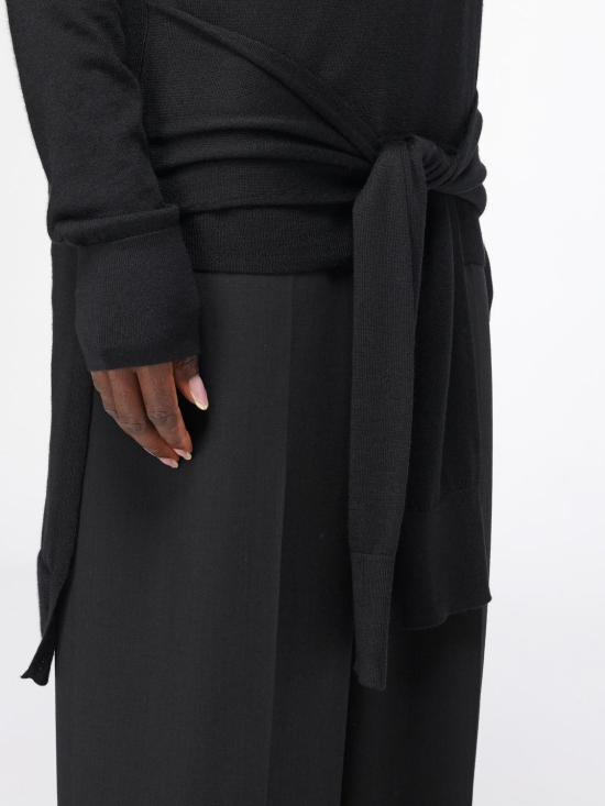 25FW 토템 스웨터 254WRT0615YA0087 001 Black - TOTEME