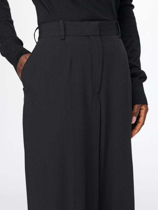 25FW 토템 스트레이트 팬츠 254WRB0303FB0475 001 Black - TOTEME