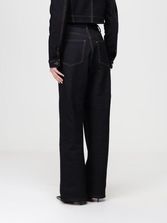 25FW 알라이아 데님 팬츠 AA9P1265K131B 991 Black - ALAIA