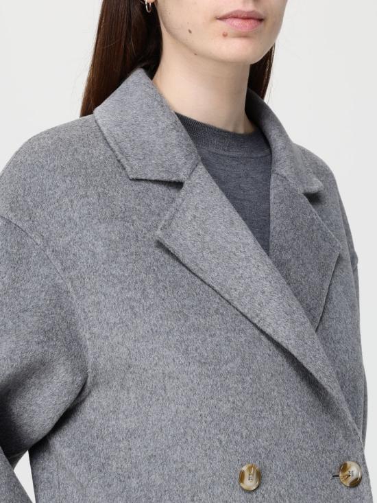 25FW 루루 스튜디오 코트 BORNEO LDS GREY MELANGE Grey - LOULOU STUDIO