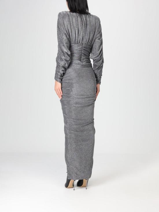 25FW 알렉산드레 보티에 롱 원피스 241DR1676 Silver - ALEXANDRE VAUTHIER