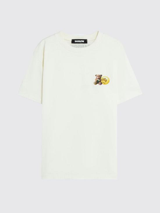 25FW 바로우 반팔 티셔츠 F5BWUATH123 002 White - BARROW