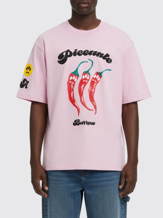 25FW 바로우 반팔 티셔츠 F5BWUATH079 042 Pink