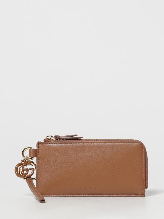 25FW 구찌 더블 G 참 디테일 카드 케이스 847478AAEVB 2718 Brown