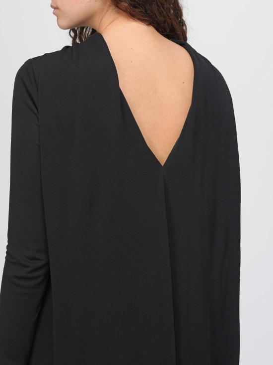 25FW 토템 롱 원피스 254WRD0268FB0497 001 Black - TOTEME