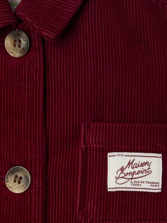 25FW [키즈] 봉쁘앙 코트 W05GJAW00007 053 Burgundy - BONPOINT