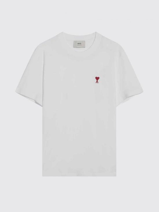 26FW 아미 스몰 하트 로고 티셔츠 BFUTS035724 100 White