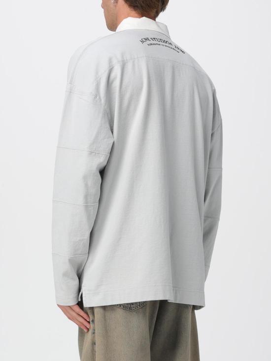 25FW 아크네 스튜디오 로고 티셔츠 CL0396 AAA Grey - ACNE STUDIOS