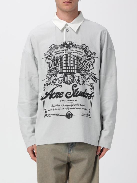 25FW 아크네 스튜디오 로고 티셔츠 CL0396 AAA Grey