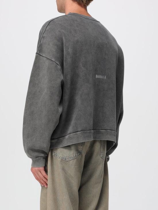 25FW 아크네 스튜디오 로고 패치 스웨트셔츠 CI0137 BM0 Black - ACNE STUDIOS