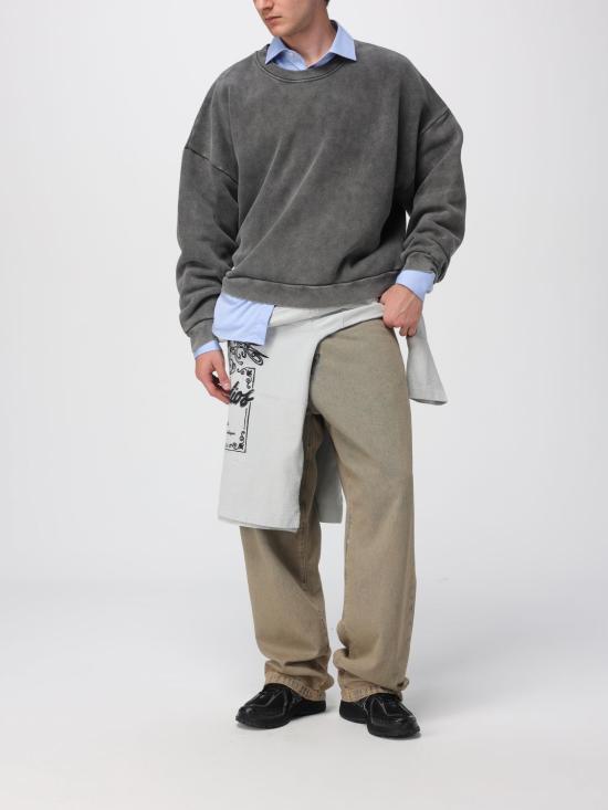 25FW 아크네 스튜디오 로고 패치 스웨트셔츠 CI0137 BM0 Black - ACNE STUDIOS