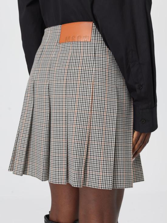 25FW 엠에스지엠 숏 스커트 3941MDD14P257619 02 White - MSGM