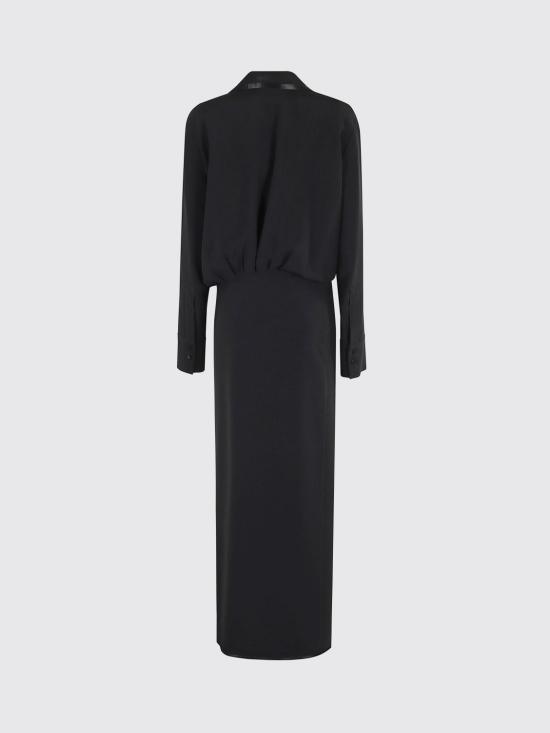 25FW 디 아티코 롱 원피스 251WCW00242ACC001AA 100 Black - THE ATTICO