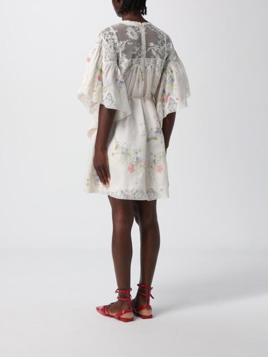 25FW 짐머만 롱 원피스 4547DSS252 CRMBQFLO Beige - ZIMMERMANN