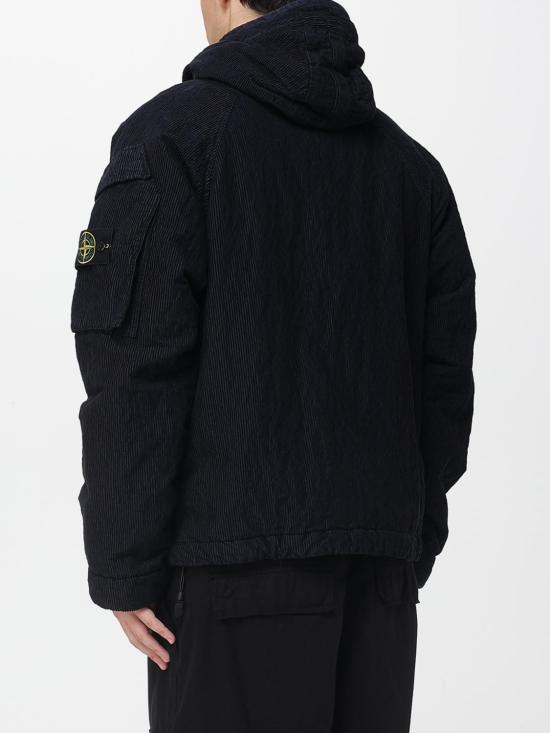 25FW 스톤 아일랜드 링클드 코듀로이 500-TC 안티드롭&인터널 패딩 후디드 자켓 링클드 코듀로이 500-TC 안티드롭&인터널 패딩 후디드  4100056S0229 V0020 Blue - STONE ISLAND