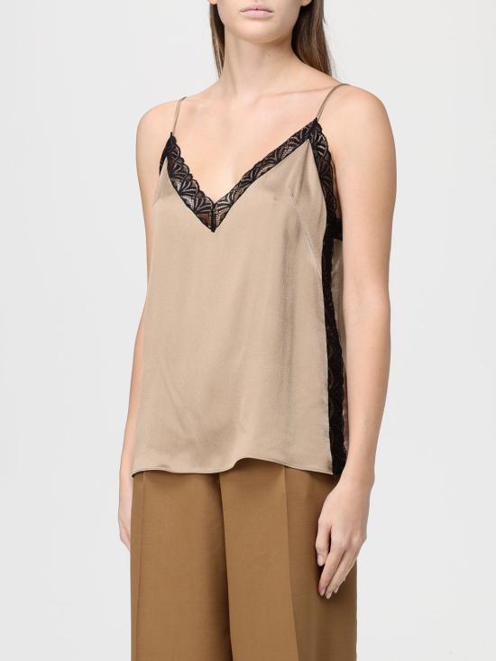 25FW 알베르타 페레티 민소매 티셔츠 08036619 0511 Beige - ALBERTA FERRETTI