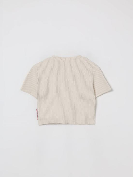 25FW [키즈] 디스퀘어드2 티셔츠 DQ2993D0AE3 DQ102 Yellow Cream - DSQUARED2