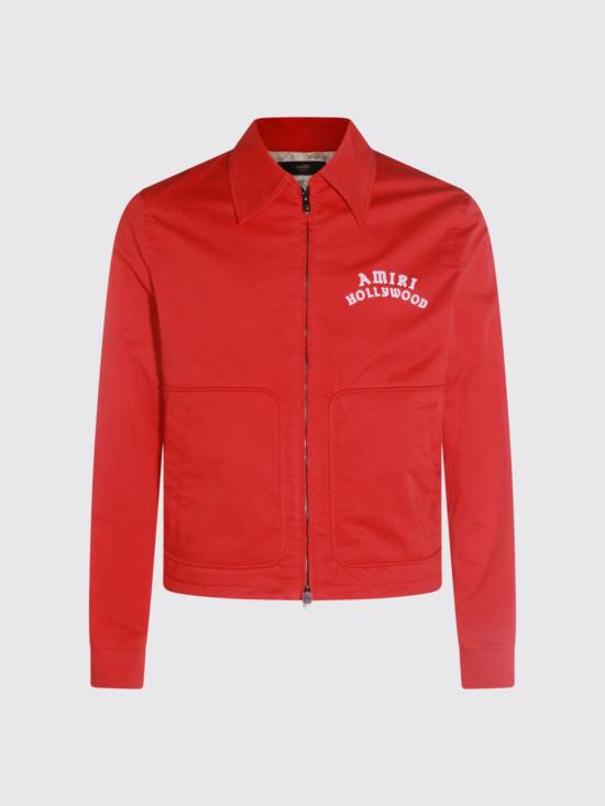 25FW 아미리 봄버 자켓 AMOUBN1090 VARSITY Red