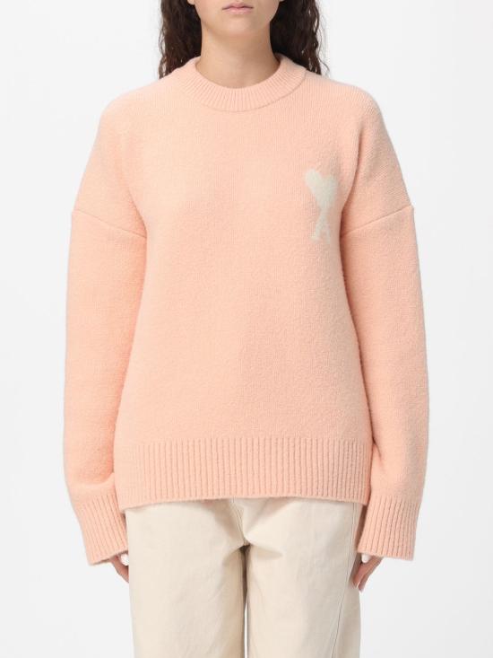 25FW 아미 ADC 크루넥 스웨터 UKS836DKN01356 807 Pink