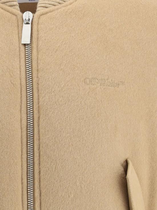 25FW 오프화이트 봄버 자켓 OMEH05JF25FAB001 626D Brown - OFF WHITE