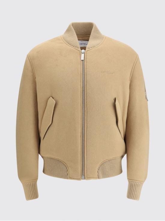25FW 오프화이트 봄버 자켓 OMEH05JF25FAB001 626D Brown