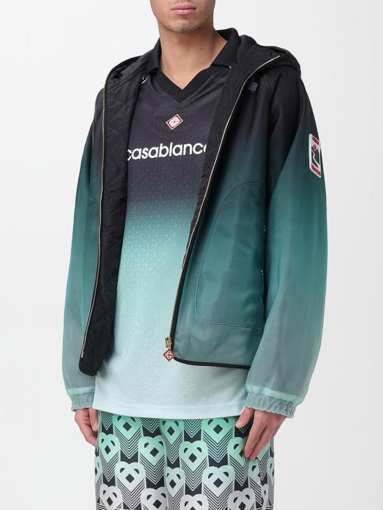 25FW 카사블랑카 자켓 MPF25JK394 01 Gnawed Blue - CASABLANCA