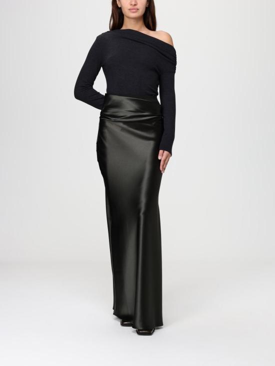 25FW 나누슈카 롱 스커트 NW25PFSK02669 DARK GREEN ANTHRACIT Green - NANUSHKA