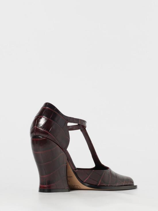 25FW 로에베 힐/펌프스 LONDS01X07 7110 Burgundy - LOEWE