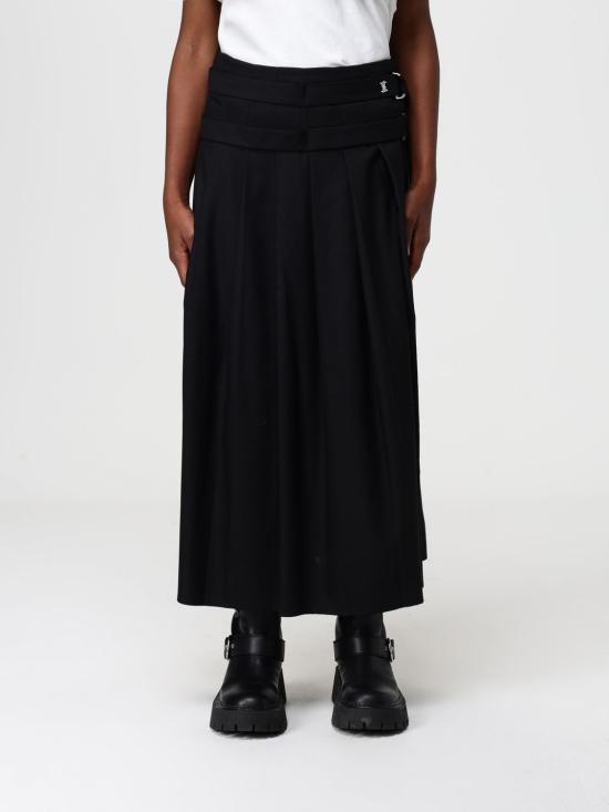 25FW 액티튜드 트윈세트 롱 스커트 252AQ2112 00006 Black