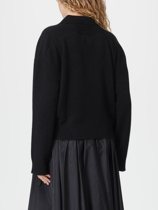 25FW 루루 스튜디오 폴로 티셔츠 HOMERE LDS Black - LOULOU STUDIO