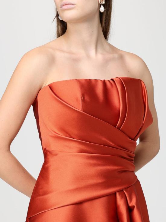 25FW 알베르타 페레티 롱 원피스 04431620 072 Orange - ALBERTA FERRETTI