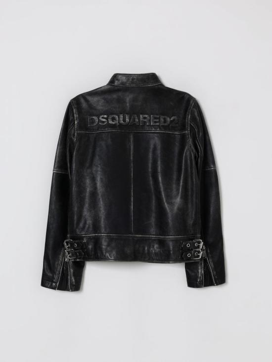 25FW [키즈] 디스퀘어드2 캐주얼 자켓 DQ3047D0AFA DQ900 Black - DSQUARED2