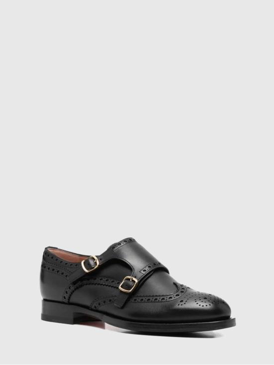 25FW 산토니 뮬/슬리퍼 WUTD71800BJ2NWH N01 Black - SANTONI
