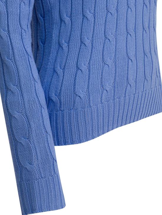  폴로 랄프로렌 폴로 자수 케이블 니트 스웨터 211971869009NEWLICHTFIELDBLUE LIGHT BLUE - POLO RALPH LAUREN
