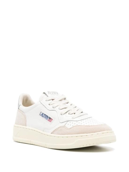 25FW 오트리 메달리스트 로우 레더 스니커즈 AULWLS74 WHITE - AUTRY