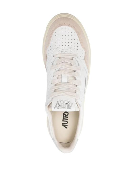 25FW 오트리 메달리스트 로우 레더 스니커즈 AULWLS74 WHITE - AUTRY
