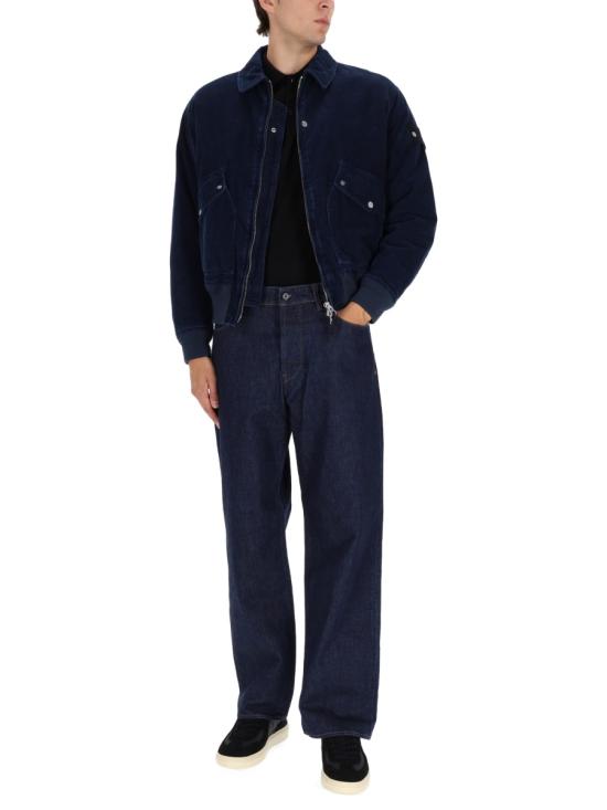 25FW 스톤 아일랜드 마이크로 코듀로이 블루종 자켓 4100123S0J10V0021 blue - STONE ISLAND