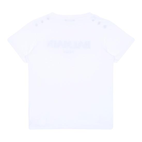  [키즈] 발망 티셔츠 BW8A21Z0116100OR WHITE - BALMAIN