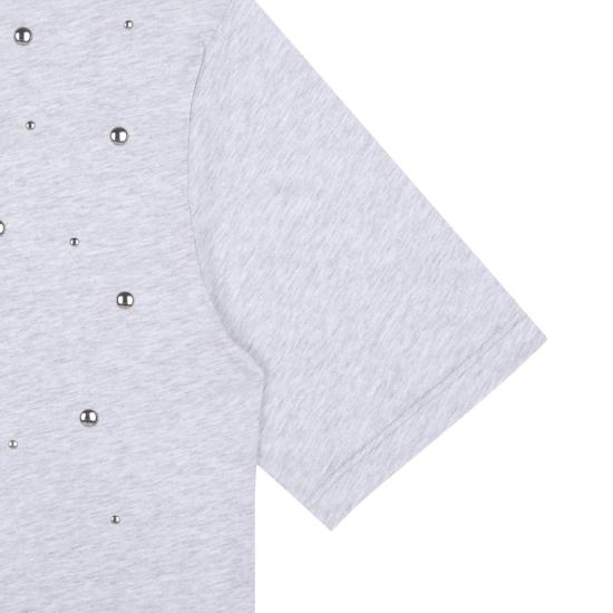 25SS [키즈] 엠에스지엠 티셔츠 S5MSJGTH215107 LIGHT GREY MELANGE - MSGM