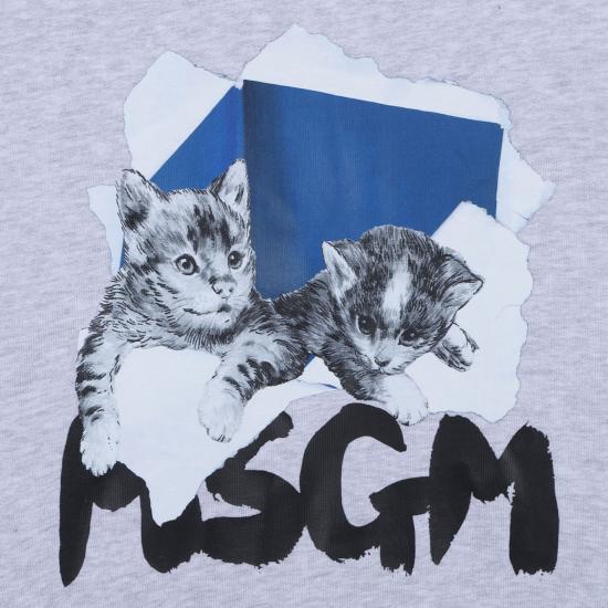 24FW [키즈] 엠에스지엠 탑 F4MSJGSW256107 GREY - MSGM