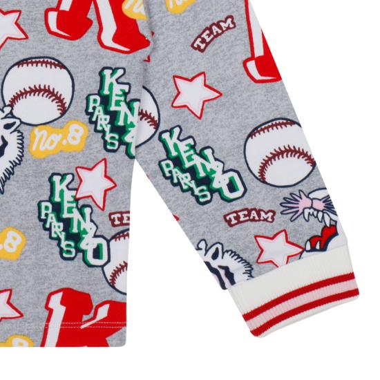  [키즈] 겐조 탑 K15678A03 LIGHT GREY AND MULTICOLOUR - KENZO