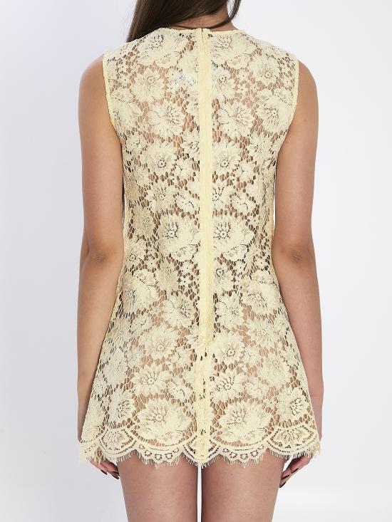 26SS 셀프 포트레이트 미디 원피스 RS26217S YELLOW - SELF PORTRAIT