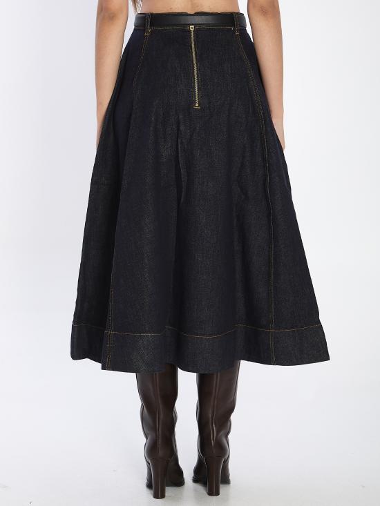 26SS 셀프 포트레이트 롱 스커트 RS26828MSK BLUE - SELF PORTRAIT